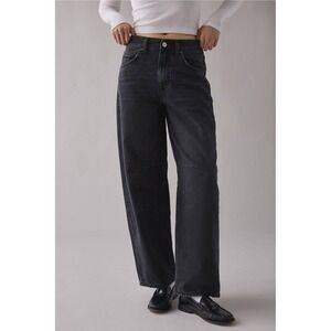 BDG Urban Outfitters Logan Cinch-Back Baggy Jeans – Washed Black – Size 27